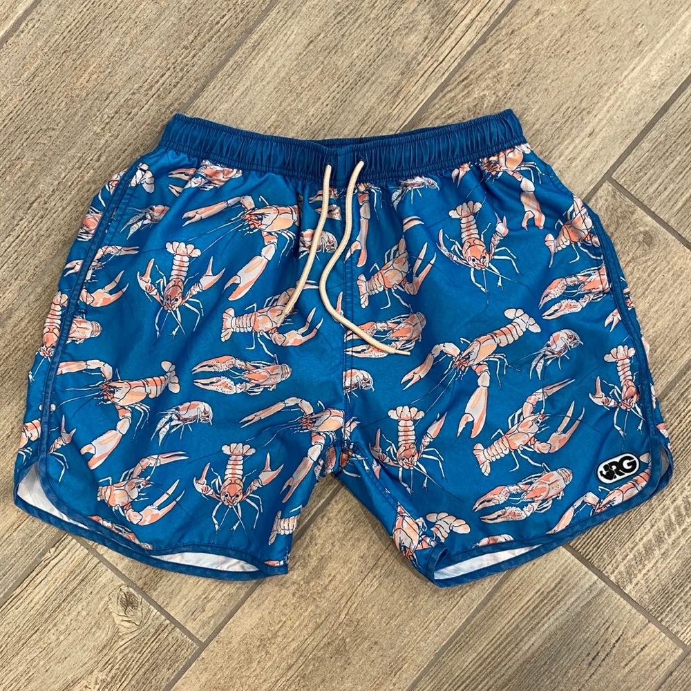 Rowdy Gentleman Lobster Swim Trunks